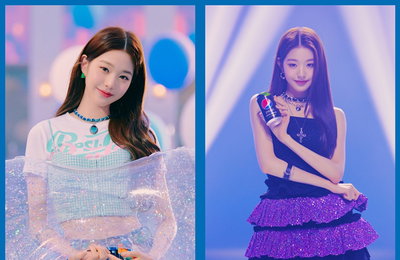 아이브 장원영X이서, 'BLUE & BLACK' 콘셉트 포토 공개...독보적 비주얼
