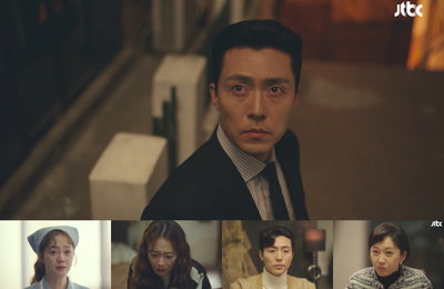 JTBC <클리닝 업> 이무생, 호감의 내부 거래 파트너 염정아의 진짜 정체 알았다!
