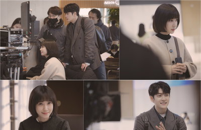 [ENA채널 이상한 변호사 우영우]박은빈X강태오X강기영, 화기애애한 분위 속 ‘열연 모먼트’ 비하인드 컷 공개
