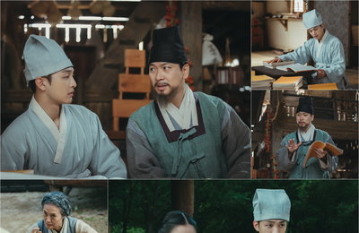 tvN 월화드라마 <조선 정신과 의사 유세풍> ‘학구파’ 김민재, 의서 씹어먹기 두뇌 풀가동 김향기 향한 전국향의 차진 ‘욕배틀(?)’ 특훈까지