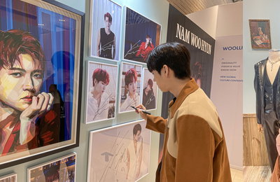 인피니트 남우현, 울림 팝업스토어 찾았다...팬들과 '특급 소통'