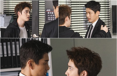 KBS 2TV 새 수목드라마 ‘진검승부’ 도경수-하준, 숨 막히는 일촉즉발 ‘극강 대치’ 상황!…‘극과 극’이 빚어낸 필연적 대립! 긴장감 팽팽!