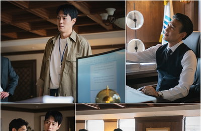 SBS 금토 드라마 ‘소방서 옆 경찰서’ 김래원-조승연, “위험한 부자가 다시 만났다!” 격분한 子 vs 차분한 父…검사장실 안 ‘극렬 부자’ 대치!