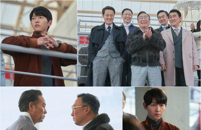 JTBC 금토일드라마 <재벌집 막내아들> 송중기 참전에 불 붙은 인수전! '순양 VS 대영' 빅 매치 예고?! 팽팽한 신경전