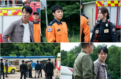 SBS 금토 드라마 ‘소방서 옆 경찰서’ 김래원-손호준-공승연, “김래원, 방화 살인범 됐다?!!” 버럭x당황x복잡, 충격의 연속탄! ‘긴급 체포’ 현장!