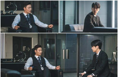 SBS 새 금토드라마 ‘법쩐’ 강유석-박훈, 속내 감춘 두 검사의 ‘밀실 심리 대첩’ 현장! 지잡대 흙수저 형사부 말석검사 VS 서울대 금수저 특수부 부장검사 첨예한 기싸움! 팽팽한 대립각 세운 이유는?!