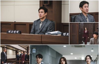 SBS 금토드라마 ‘법쩐’ 위기에 빠진 이선균을 구하라! 첨예한 대립X치열한 공방 오간 문채원-강유석-김혜화 ‘법정 단체샷’ 포착!