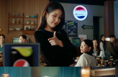 아이유, 탄산 음료 CF 속 청량감 가득 '여신美' 발산...명실상부 '광고 퀸'