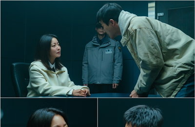 MBC 금토드라마 ‘우리, 집’ 김희선-정건주, 살벌한 ‘시한폭탄 독대’ 현장