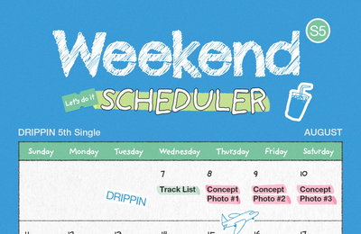 드리핀, 신보 'Weekend' 스케줄러 공개