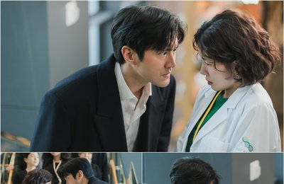 TV CHOSUN 'DNA 러버' 최시원-정인선, 미묘한 이끌림 유발 ‘1mm 초밀착 눈빛 대면’ 포착