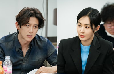 tvN 새 월화드라마 <가석방 심사관 이한신> 고수X권유리 '완벽 호흡' 대본 리딩 현장 공개