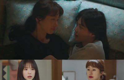 JTBC 토일드라마 ‘가족X멜로’ 원더우먼 모녀 김지수-손나은, 눈물로 나눈 서로의 독립 응원