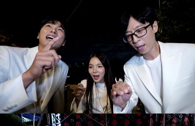‘놀면 뭐하니?’ 유재석-박진주-이이경, 진성 뒤에서 코러스 열일 ‘시선 강탈’