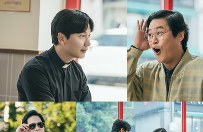 SBS 금토드라마 ‘열혈사제2’ 김남길, 응팔’ 쌍문동 김성균과 비밀 품은 접선 현장 공개
