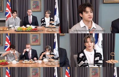 싸이커스 민재·준민, '힐링 가득' 英 티타임 체험기… 우아한 예절까지 완벽 소화