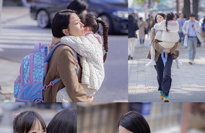 ‘라이딩 인생’ 기진맥진 엄마 전혜진X신난 딸 김사랑, 우당탕탕 등원길 포착