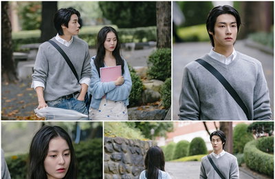 SBS ‘사계의 봄’ 박지후-이승협, 하교 중 동상이몽(同床異夢) 모먼트 포착