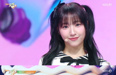 '뮤직뱅크' 유니스, 비주얼+실력+매력 완벽 3박자 'SWICY' 퍼포먼스