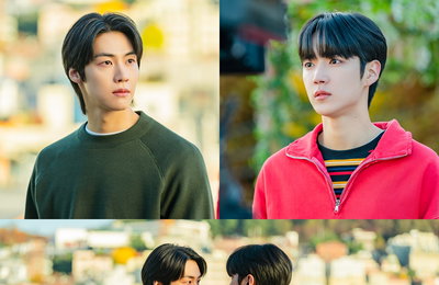 SBS <사계의 봄> 박지후를 사이에 둔 두 남자, ‘라이벌 모드’ ON 기싸움 현장 포착