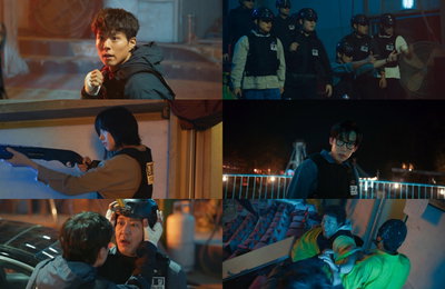 JTBC 토일드라마 ‘굿보이’ 완전체로 뭉친 굿벤져스 첫 출격, 오정세 실체에 성큼 · 도주까지 막아내