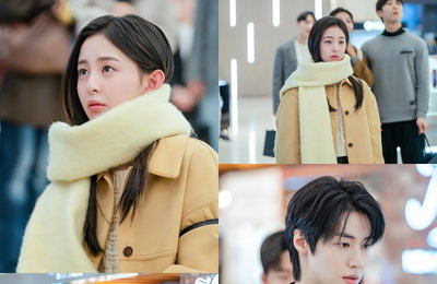 SBS <사계의 봄> 박지후-이승협, 180도 달라진 복잡 미묘 ‘백화점 재회’ 현장 포착