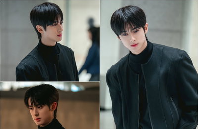 하이틴 심리 스릴러 <청담국제고등학교 2> 올블랙 카리스마 장착한 김민규, 냉미남의 정석