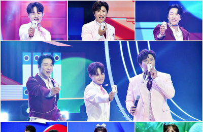 <한일톱텐쇼> 박서진-진해성-에녹, 3인 3색 사원증 퍼포먼로 ‘으른 남성미’ 매력 발산