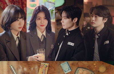 JTBC 토일드라마 ‘백번의 추억’, 김다미-신예은-허남준 음악다방 미팅 예고, 긴장+설렘 자극