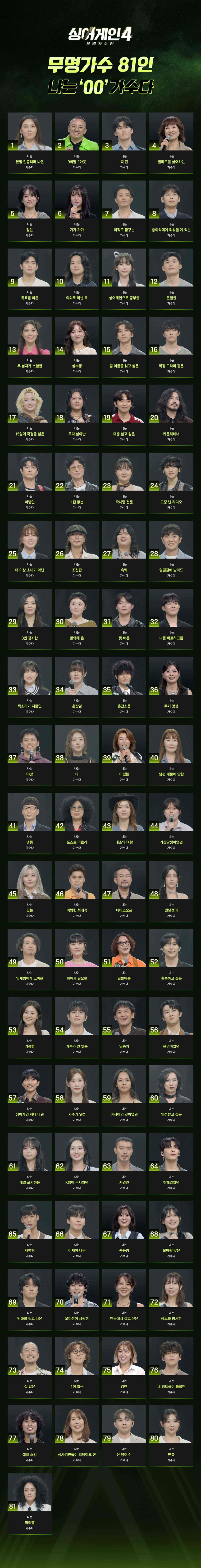 싱어게인4-무명가수전