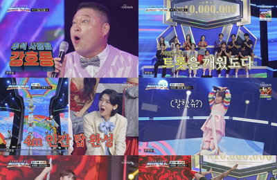 추석특집 기인열전 <천만트롯쇼> 첫 방송부터 '시청률 4%', 김용빈X방귀 아티스트 콜라보 '배꼽 폭탄'