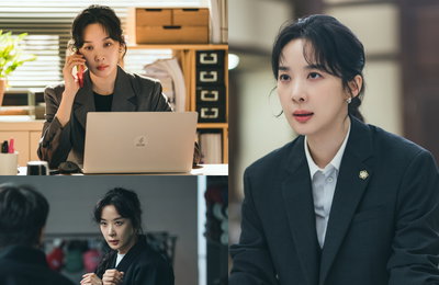 '아너 : 그녀들의 법정' 이청아, 법정-현장 넘나드는 '유단자 변호사' 카리스마 발산