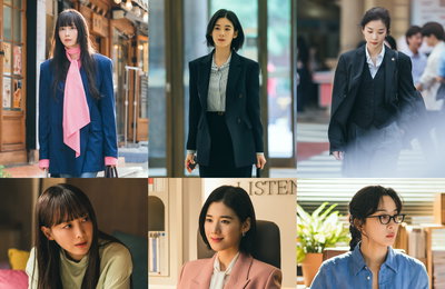 ‘아너’, 화려한 이나영, 카리스마 정은채, 행동파 이청아…출근길 OOTD로 보는 3色 매력